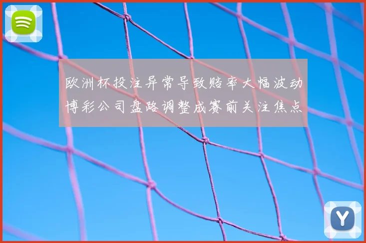 欧洲杯投注异常导致赔率大幅波动博彩公司盘路调整成赛前关注焦点